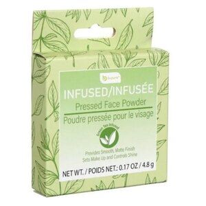 B·Pure Green Tea Infused Pressed Face Powder Matte Finish Sets Makeup 0.17 oz
